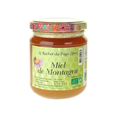 Miel de Montagne BIO 250g, Le Rucher du Pays Libre